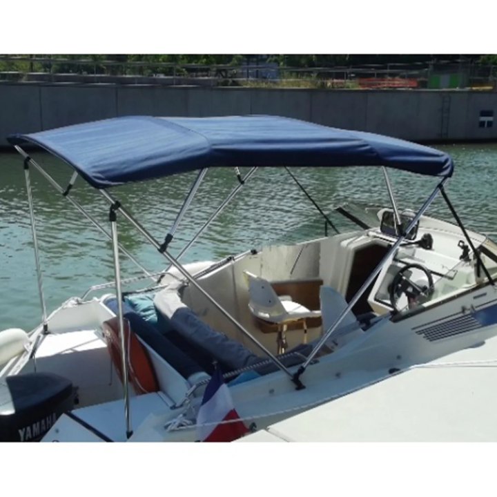 BIMINI OXYGENE ALU 4 ARCEAUX Hauteur 1370 mm TOILE BLEUE