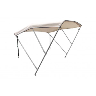 BIMINI OXYGENE INOX 3 ARCEAUX TOILE BLANCHE