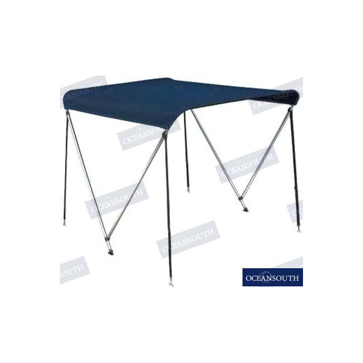 BIMINI 2 ARCEAUX TOILE BLEUE