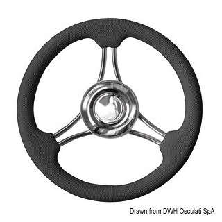 VOLANT COURONNE NOIR 350mm