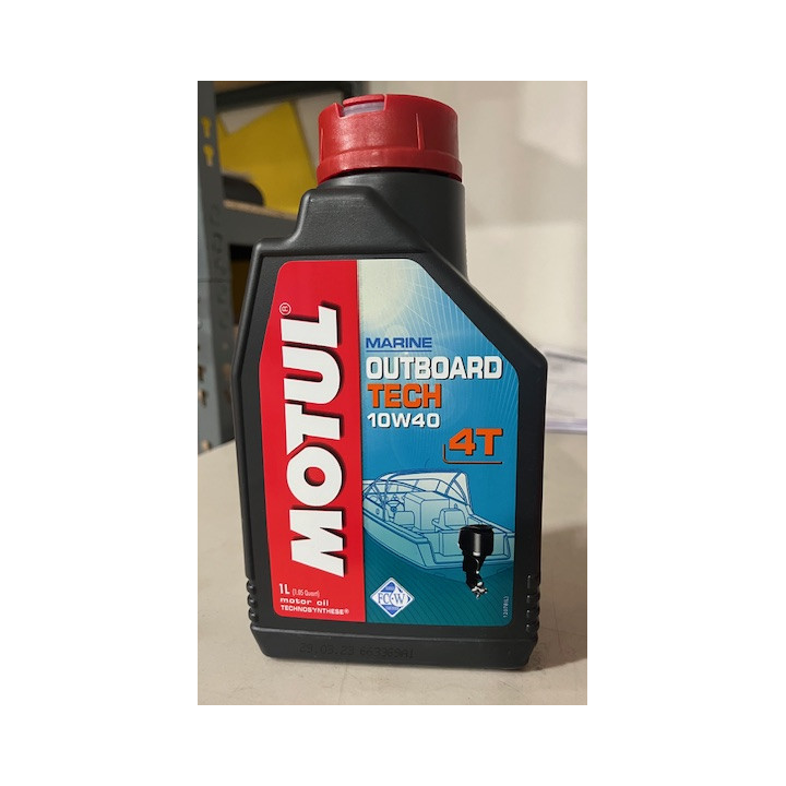 HUILE TECH MOTUL MOTEUR HORS BORD 4T 10W40