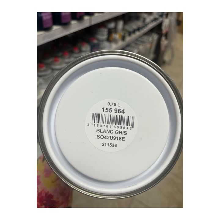 PEINTURE SATINEE CALES, COFFRES et PONTS blanc gris