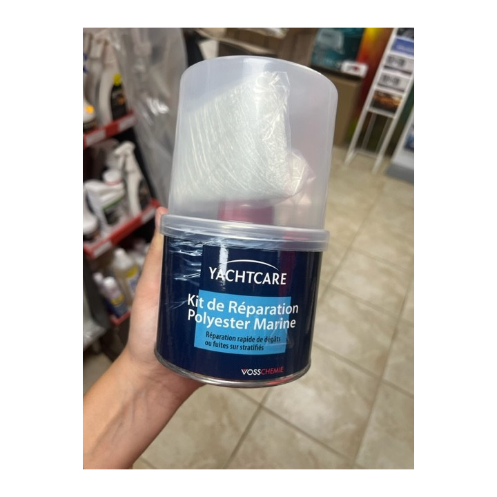 KIT DE REPARATION POLYESTER MARINE 400g