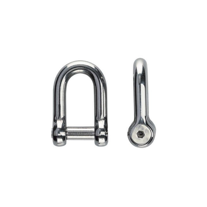 MANILLE EN INOX TETE 6 PANS CREUX