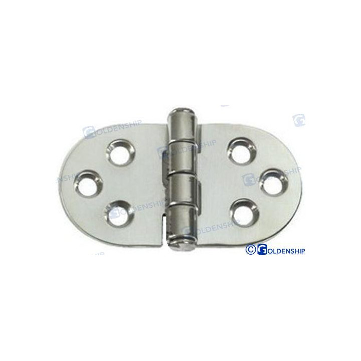 CHARNIERES INOX MEDIA 76X38 MM (x2)