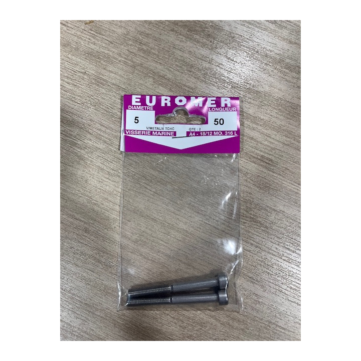 VIS METAUX  BTR TCHC 6 PANS 5 X 50  INOX A4