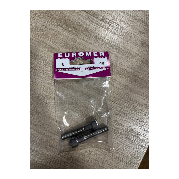 VIS METAUX  BTR TCHC 6 PANS 8 X 40  INOX A4