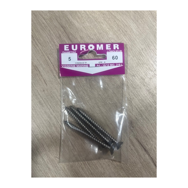 VIS BOIS TF POZI 5 X 60  INOX A4