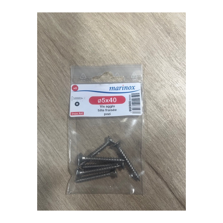 VIS BOIS TF POZI 5 X 40  INOX A4