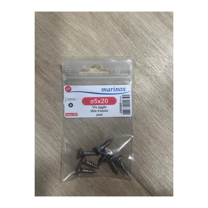 VIS BOIS TF POZI 5 X 20  INOX A4