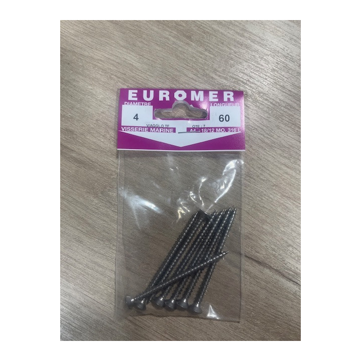 VIS BOIS TF POZI 4 X 60  INOX A4