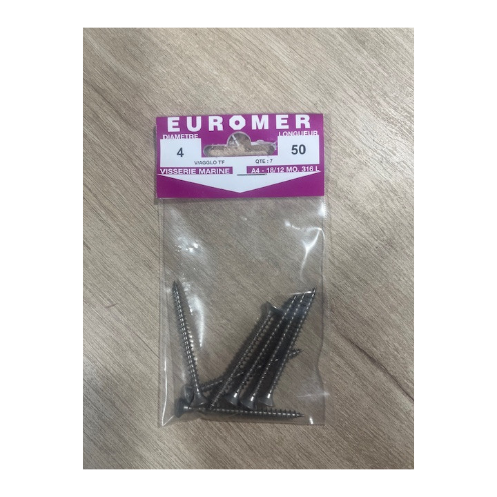 VIS BOIS TF POZI 4 X 50  INOX A4