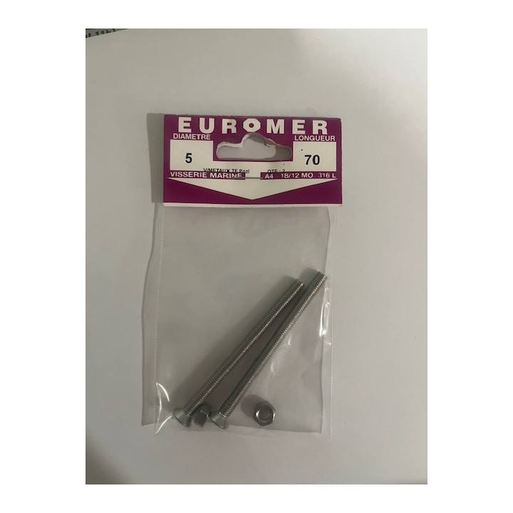 VIS METAUX TF POZI  5 X 70  INOX A4