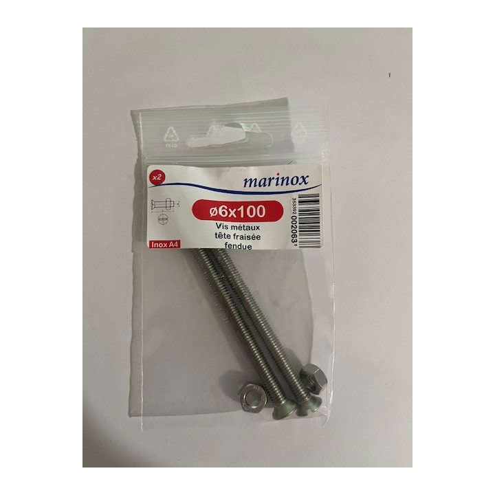 VIS METAUX TF POZI  6 X 100  INOX A4