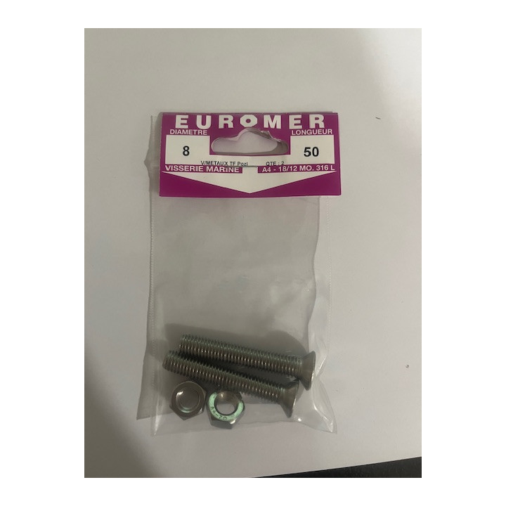 VIS METAUX TF POZI  8 X 50  INOX A4