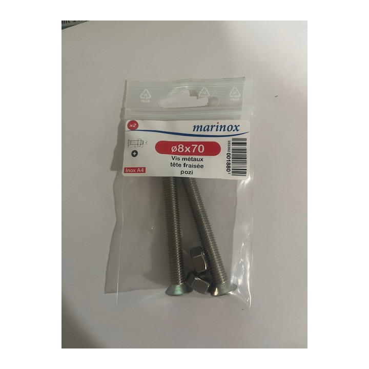 VIS METAUX TF POZI  8 X 70  INOX A4