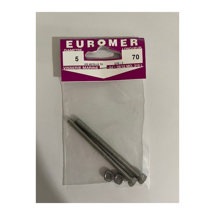 VIS METAUX  TH 5 X 70  INOX A4