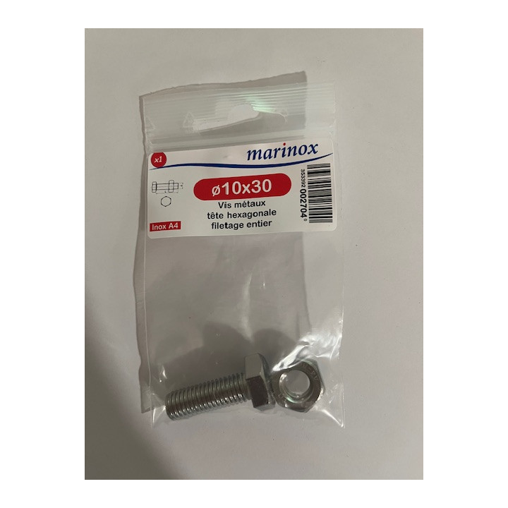 VIS METAUX  TH 10 X 30  INOX A4