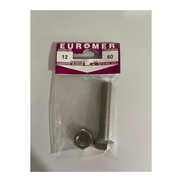 VIS METAUX  TH 12 X 60  INOX A4