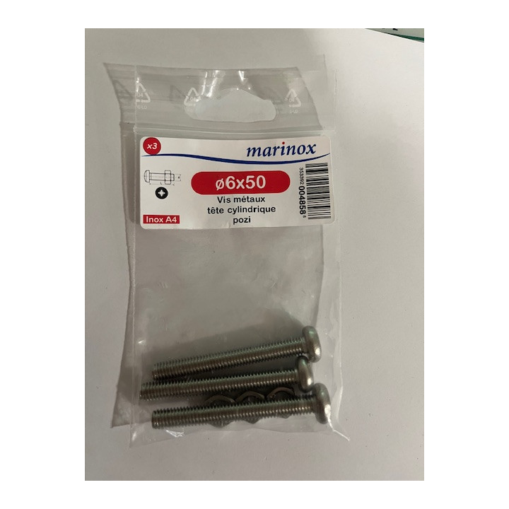 VIS METAUX TC POZI  6 X 50  INOX A4