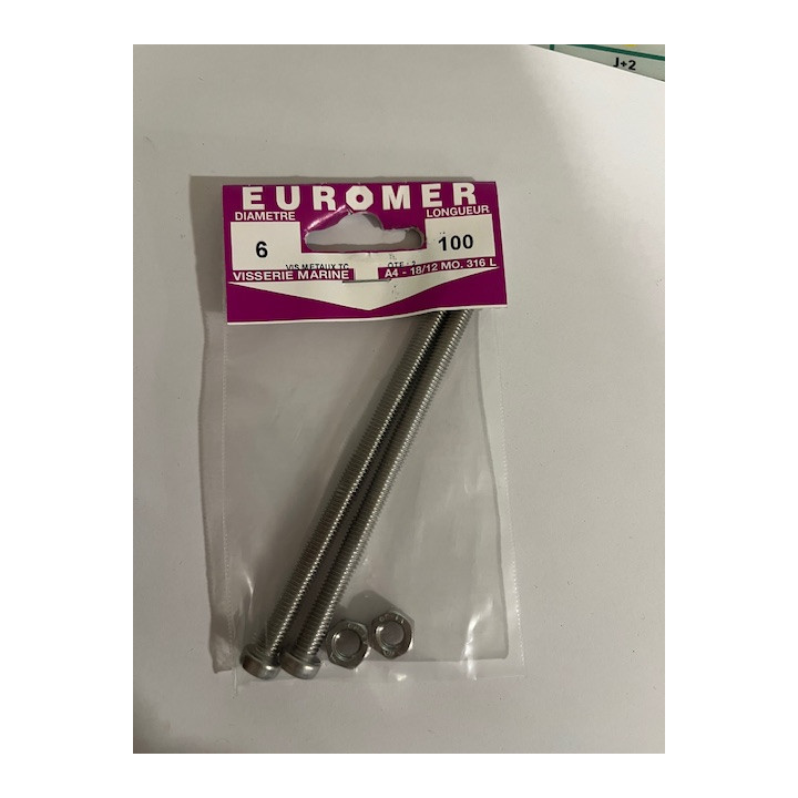 VIS METAUX TC POZI  6 X 100  INOX A4