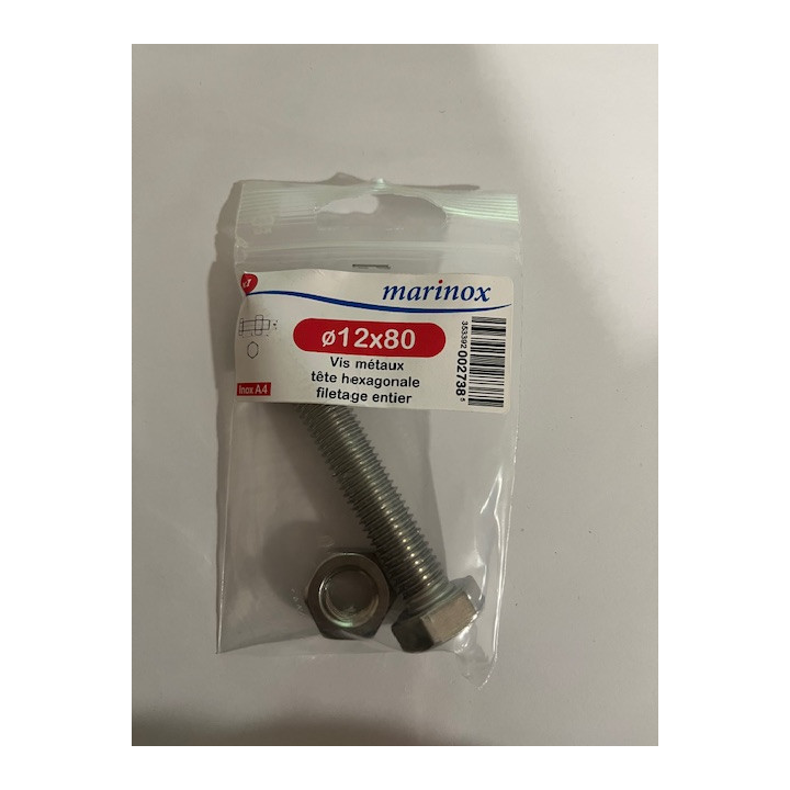 VIS METAUX  TH 12 X 80  INOX A4