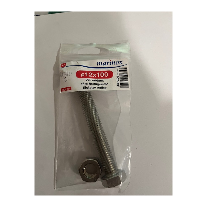 VIS METAUX  TH 12 X 100  INOX A4