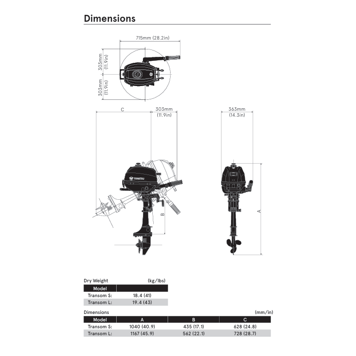 MOTEUR TOHATSU MFS3.5C