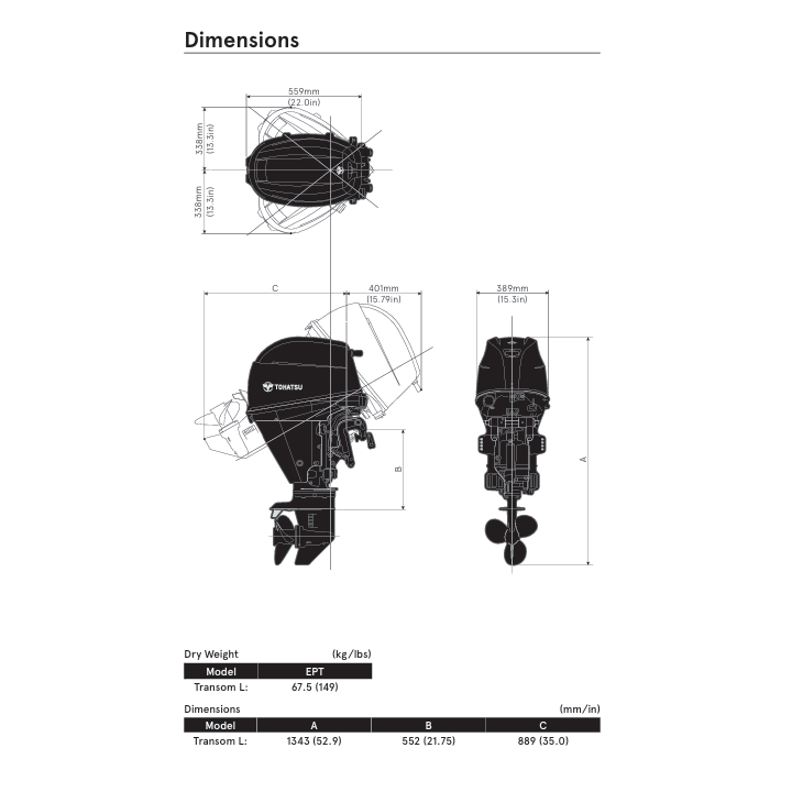 MOTEUR TOHATSU MFS25D