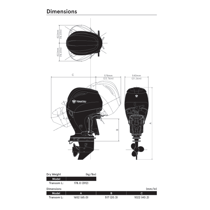 MOTEUR TOHATSU MFS90A-ETL