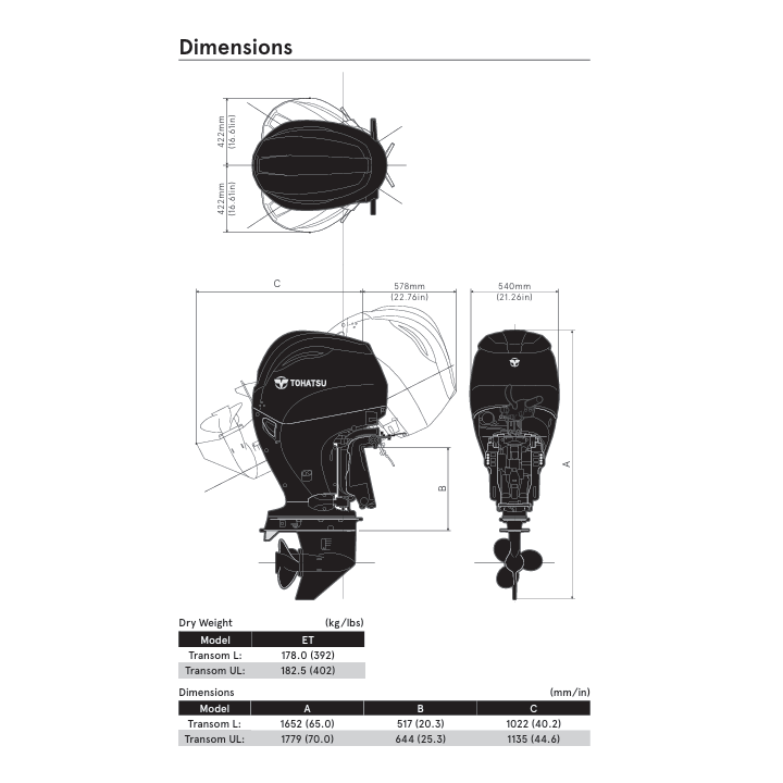 MOTEUR TOHATSU MFS115A