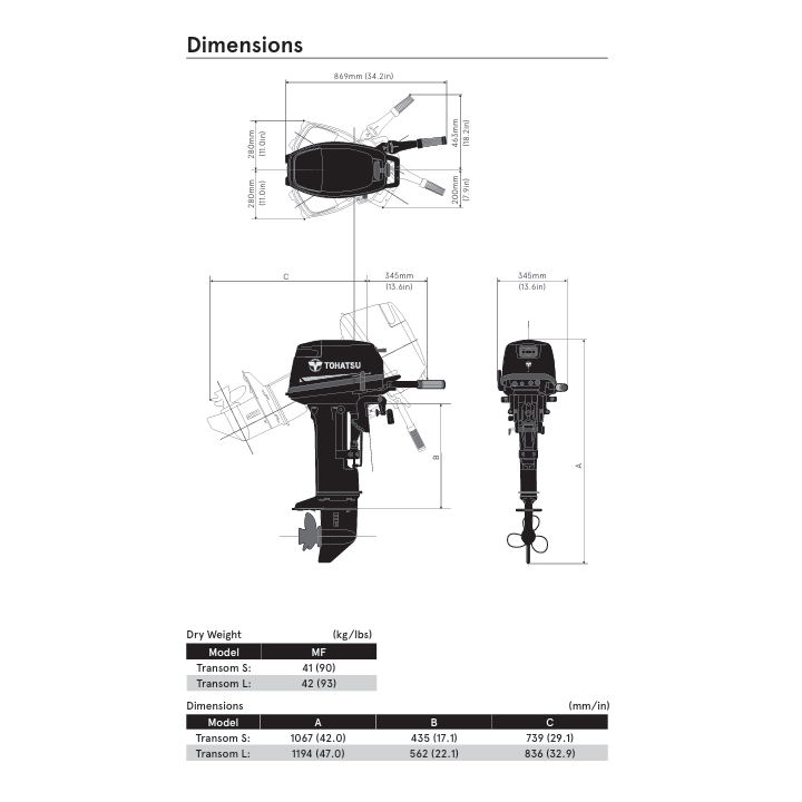 MOTEUR TOHATSU M15D2