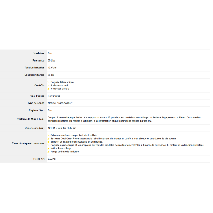 MOTEUR ELECTRIQUE MINN KOTA Endura C2 V2