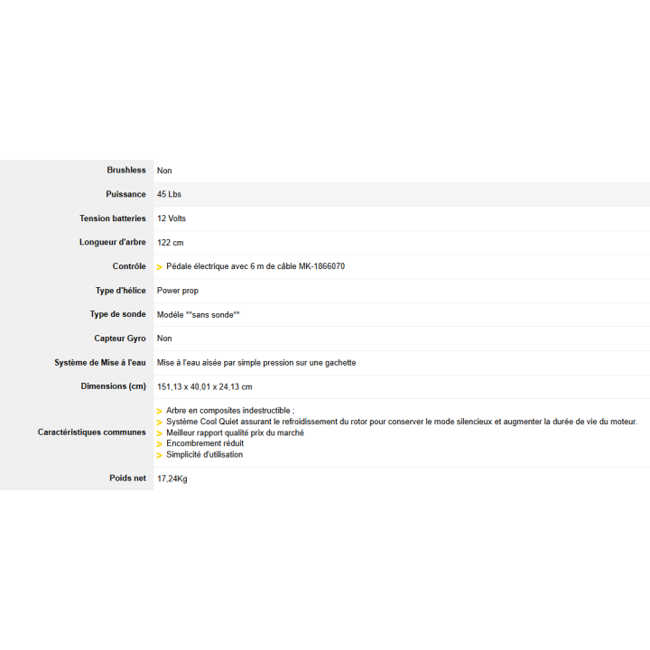MOTEUR ELECTRIQUE MINN KOTA POWERDRIVE GPS