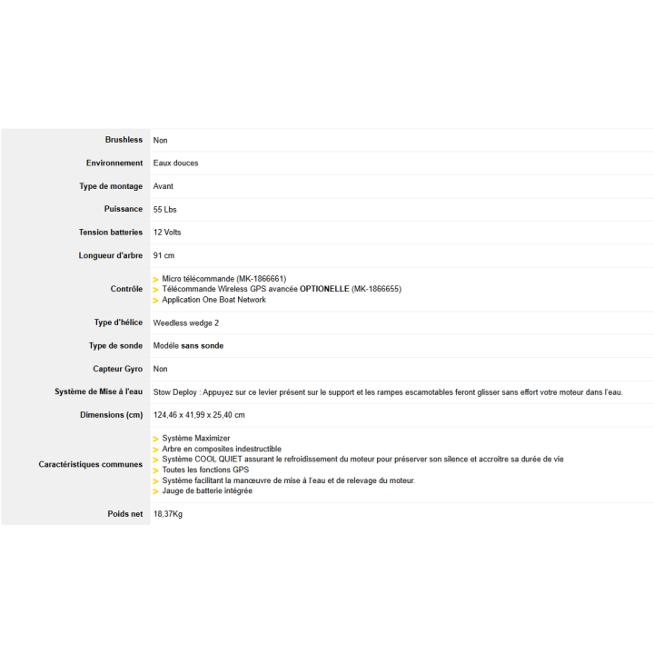 MOTEUR ELECTRIQUE MINN KOTA spécial kayak